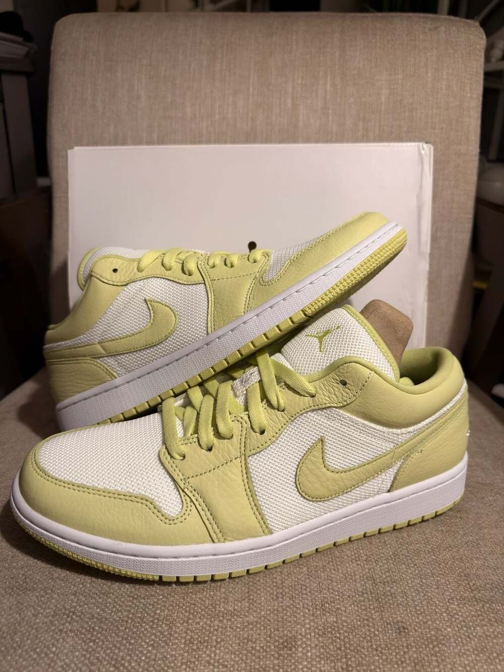 Nike Air Jordan 1 Low SE 'Limelight' Summit White Women's Sneakers (DH9619-103)